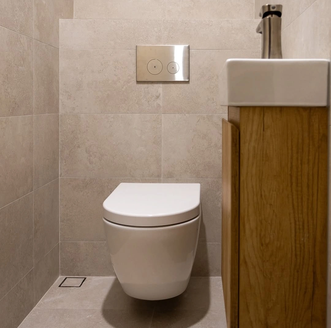 30x30 Non-Slip Beige Bathroom Floor Tiles